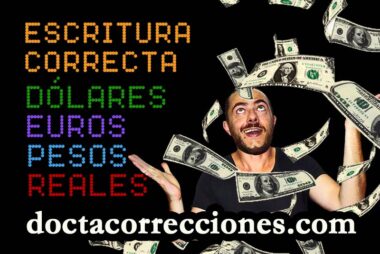 Cómo escribir cantidades de dinero.